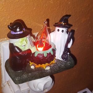 Halloween Witch and Ghost Night Light